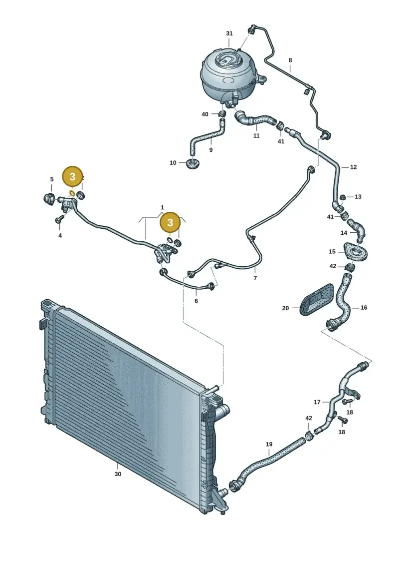 059121437G — Audi A6 2.0 (2018-) diagram 430121108, position 3