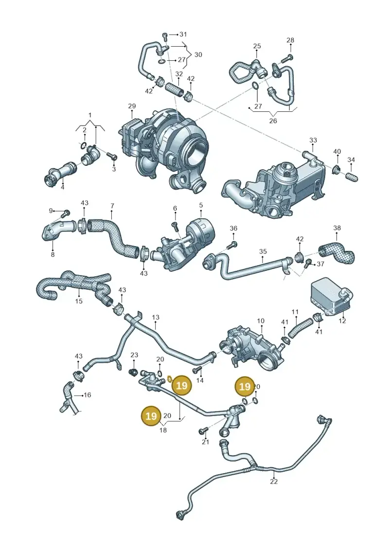 059121437G — Audi Q5 (2016-2020) diagram 896121880, position 19