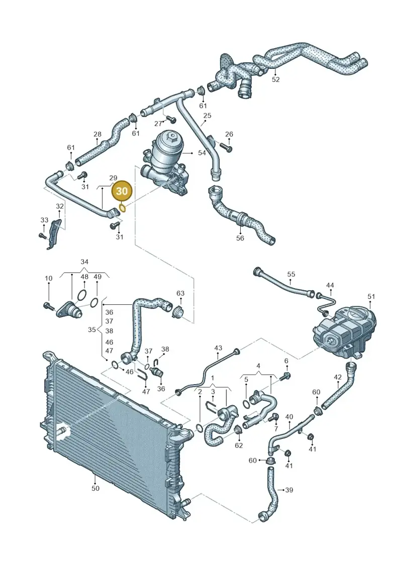 059121437 — Audi A7 Sportback (2014-2018) diagram 798121110, position 30
