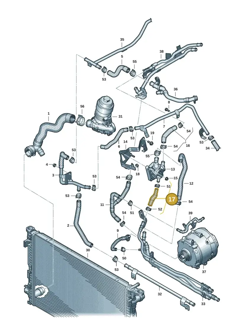 059122920E — Audi Q5 (2016-2020) diagram 896121166, position 17