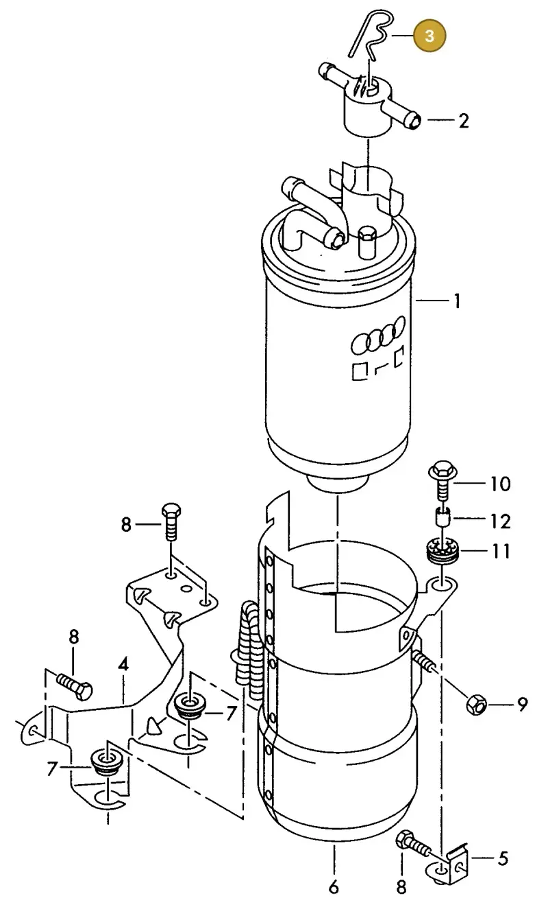 059127250A — Audi A8 quattro (1999-2002) diagram 152127350, position 3