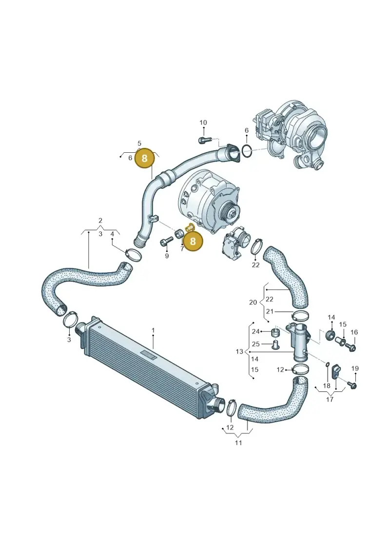 059129734C — Audi A6 2.0 (2018-) diagram 435145600, position 8