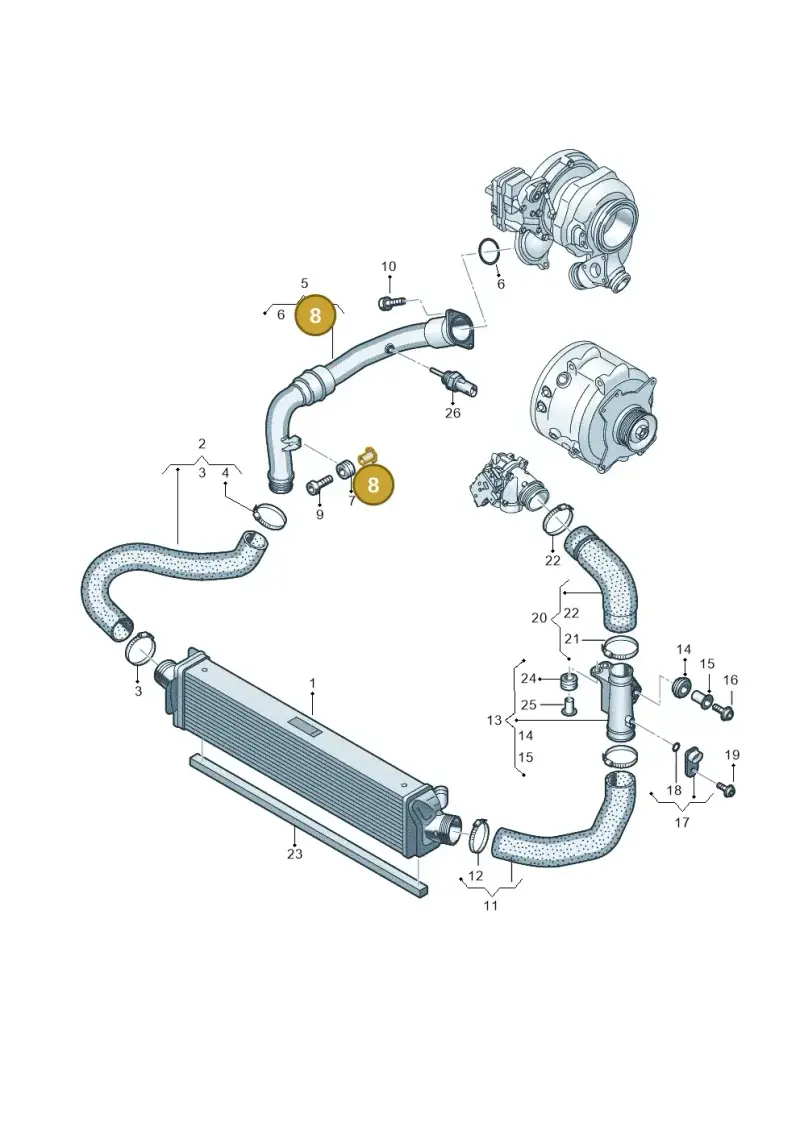 059129734C — Audi A6 2.0 (2018-) diagram 435145650, position 8