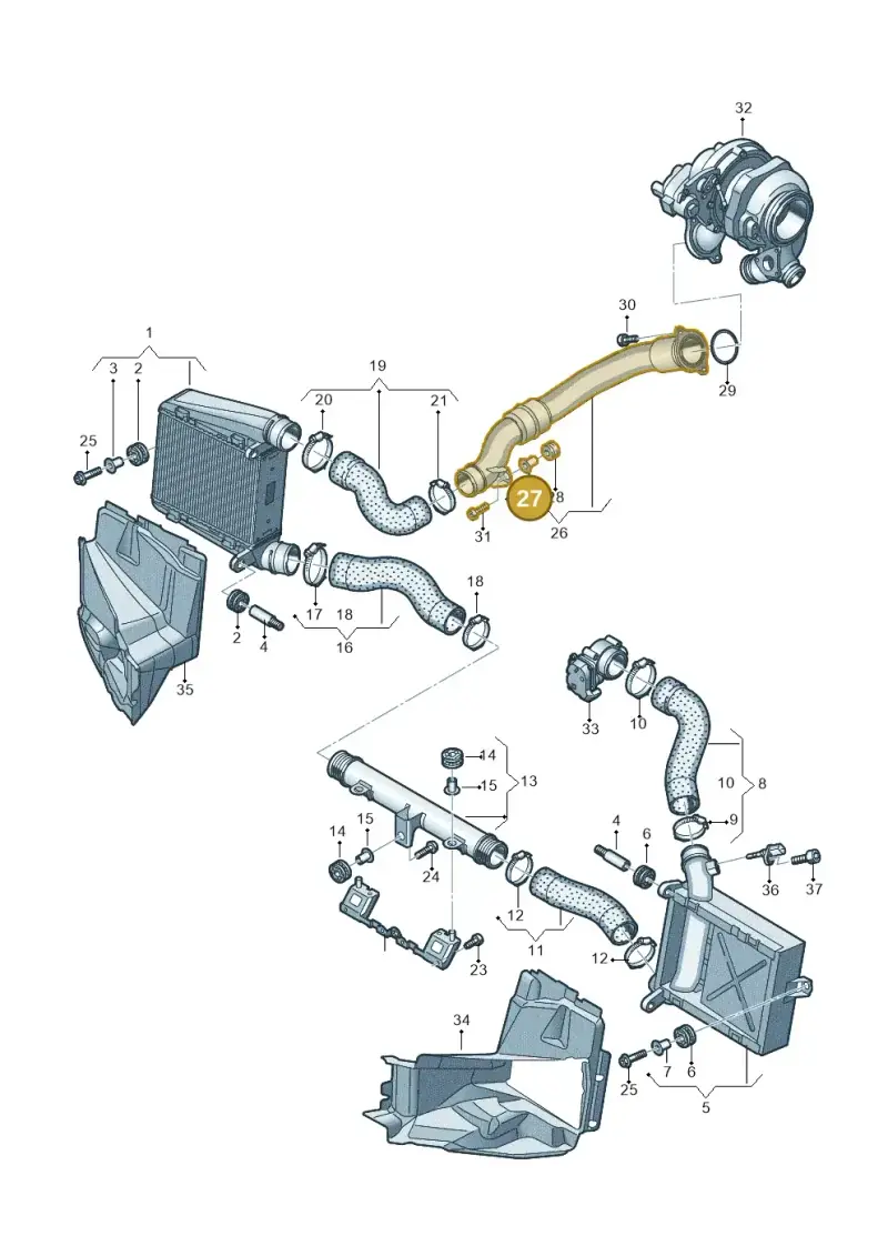 059129734C — Audi A8L (2017-2022) diagram 838145600, position 27