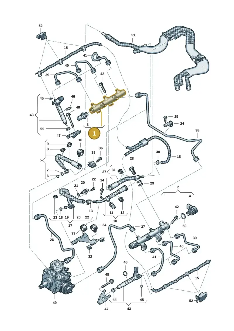 059130089DN — Audi Q8 Quattro 3,0 (2018-) diagram 738130901, position 1
