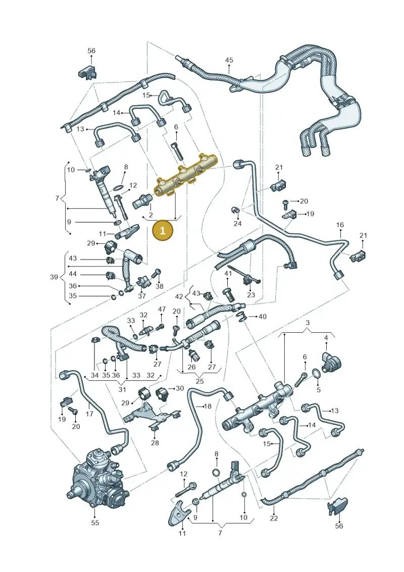 059130089EJ — Audi A6 2.0 (2018-) diagram 435130950, position 1