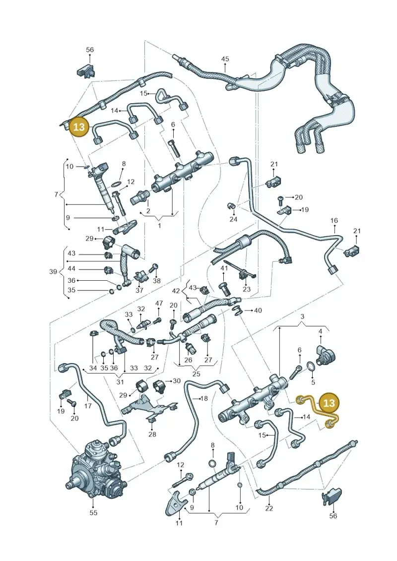 059130241EG — Audi A6 2.0 (2018-) diagram 435130950, position 13