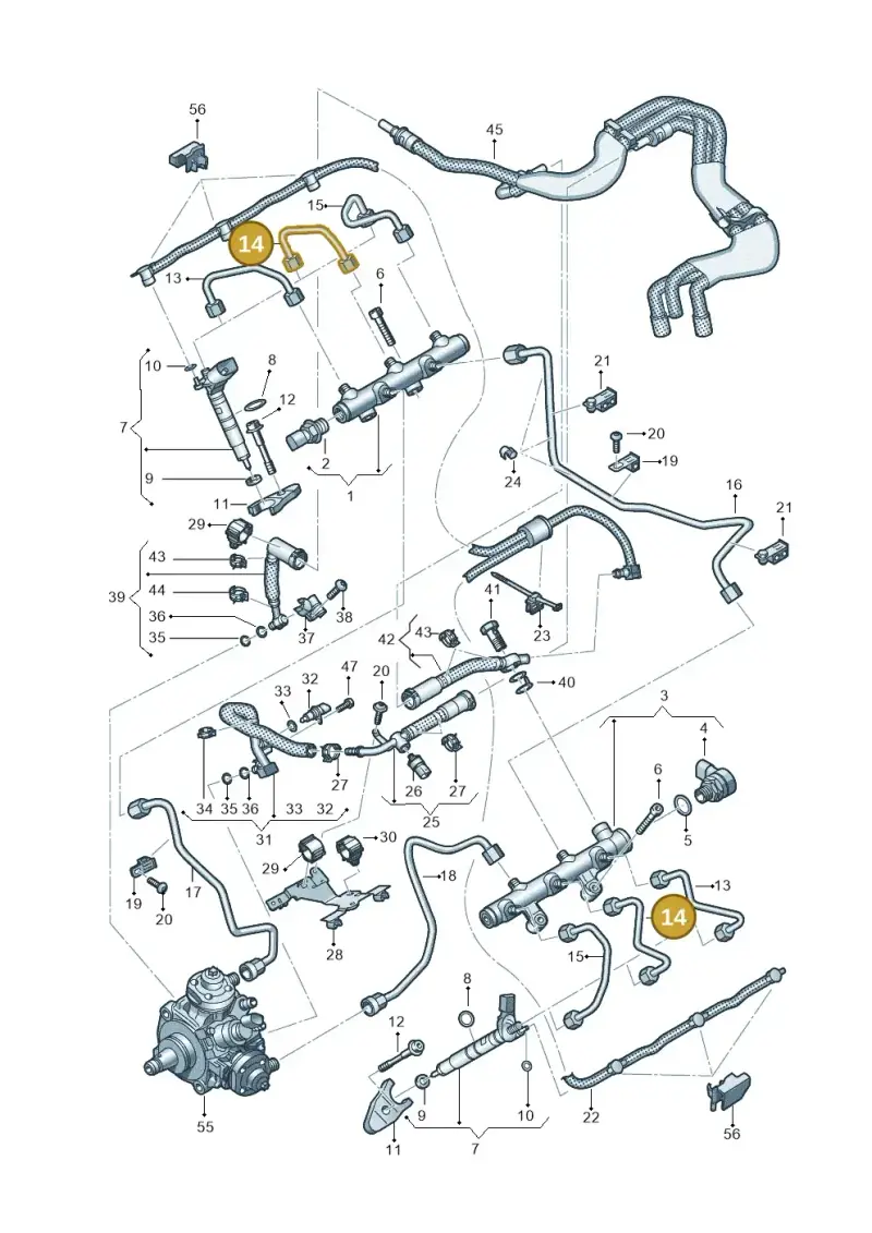 059130241EH — Audi A6 2.0 (2018-) diagram 435130950, position 14
