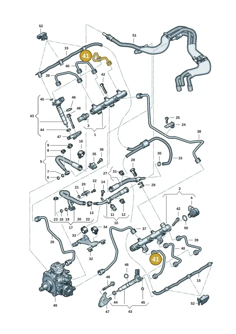059130241EJ — Audi Q8 Quattro 3,0 (2018-) diagram 738130901, position 41