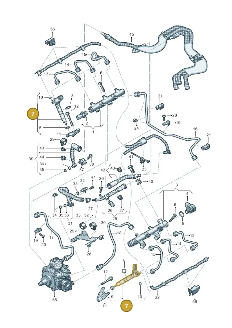 059130277FC — Audi A6 2.0 (2018-) diagram 435130950, position 7