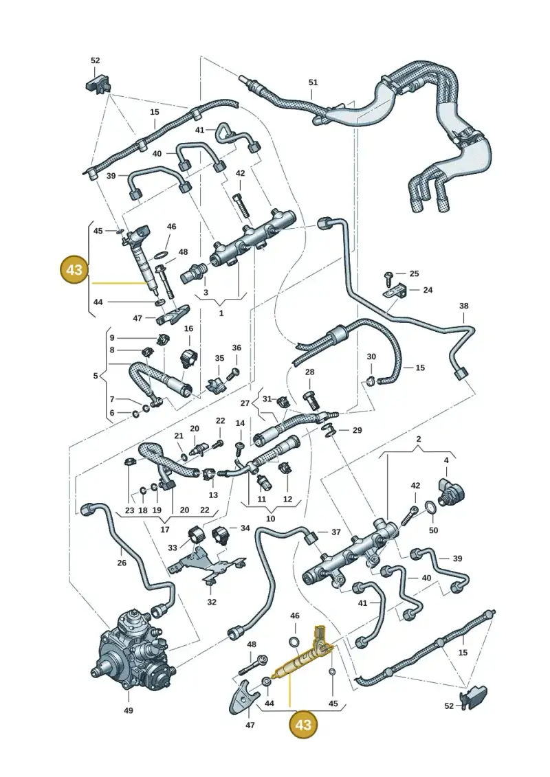 059130277FC — Audi Q8 Quattro 3,0 (2018-) diagram 738130901, position 43