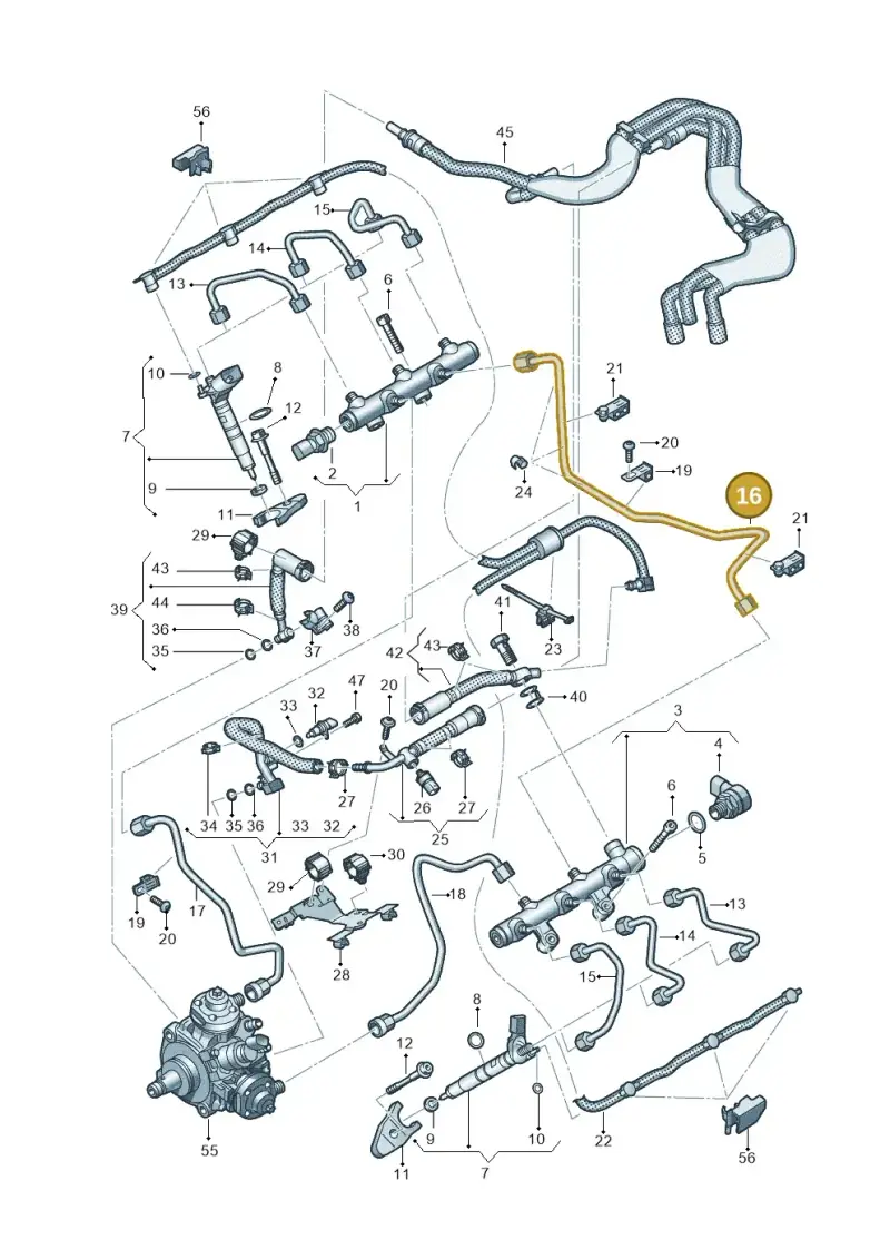 059130310BS — Audi A6 2.0 (2018-) diagram 435130950, position 16