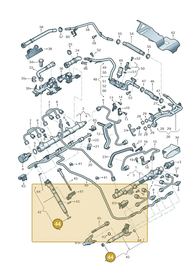 059130519B — Audi Q8 Quattro 3,0 (2018-) diagram 439130060, position 44