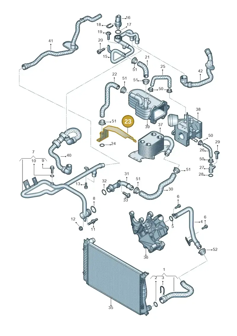 059131133H — Audi A6/S6/Avant/qu.   05> (2004-) diagram 448121470, position 23