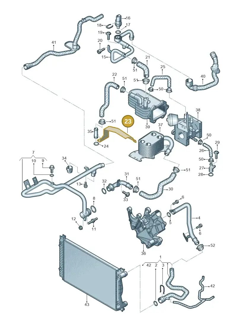 059131133H — Audi A4/S4 Cabrio./qu. 07> (2006-) diagram 454121410, position 23