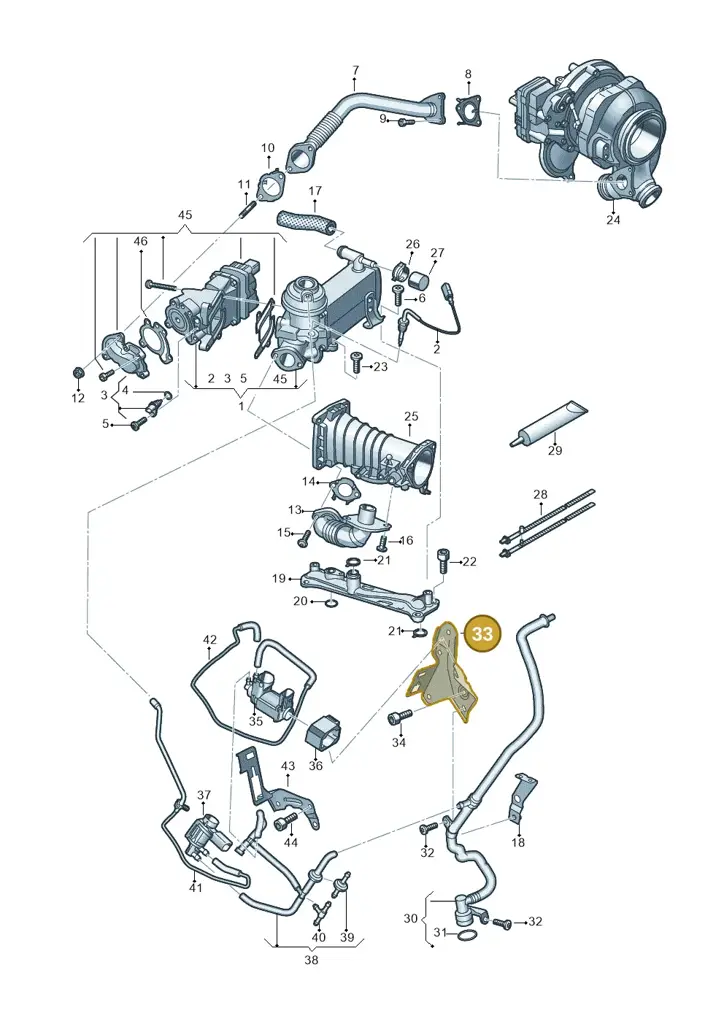 059131338E — Audi Q8 Quattro 3,0 (2018-) diagram 429131200, position 33