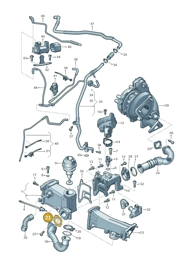 059131358B — Audi A7 Sportback (2014-2018) diagram 675131130, position 21