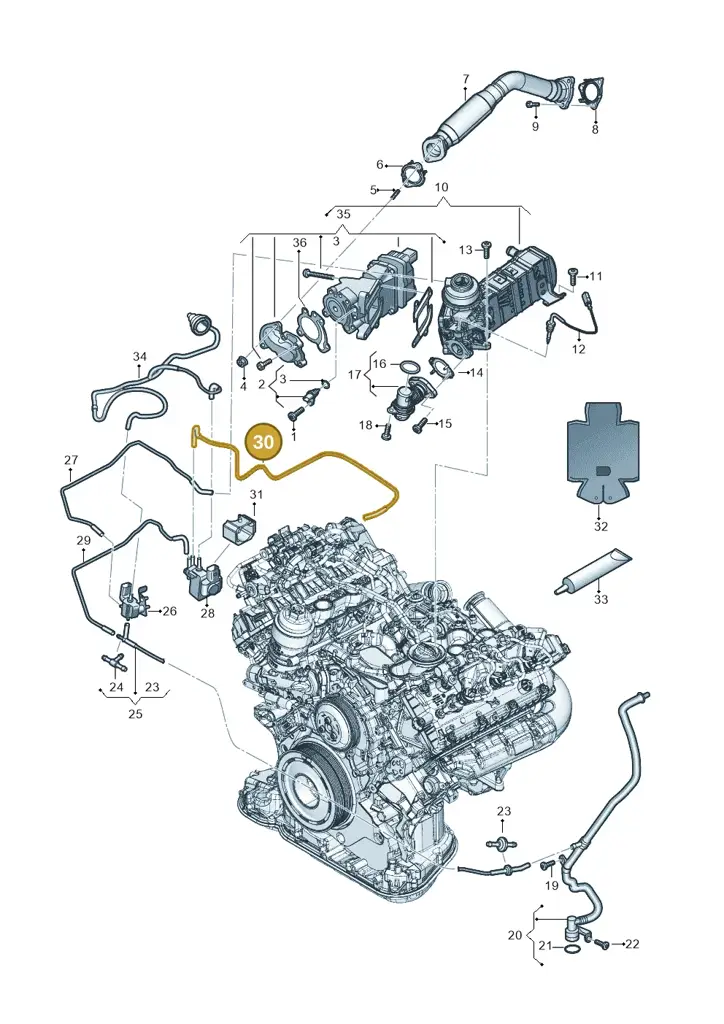 059131386N — Audi Q8 Quattro 3,0 (2018-) diagram 896131060, position 30
