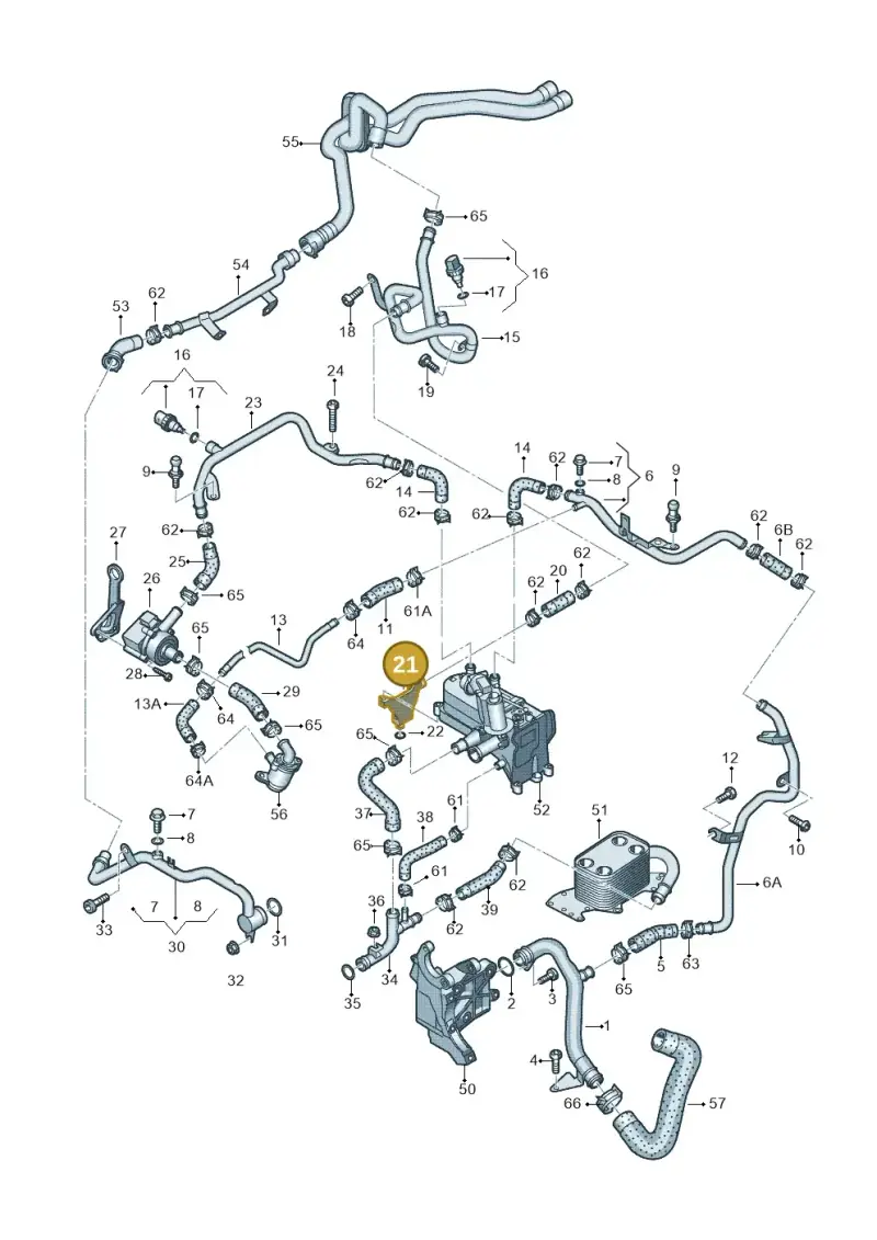 059131425A — Audi A4                08> (2007-) diagram 636121570, position 21