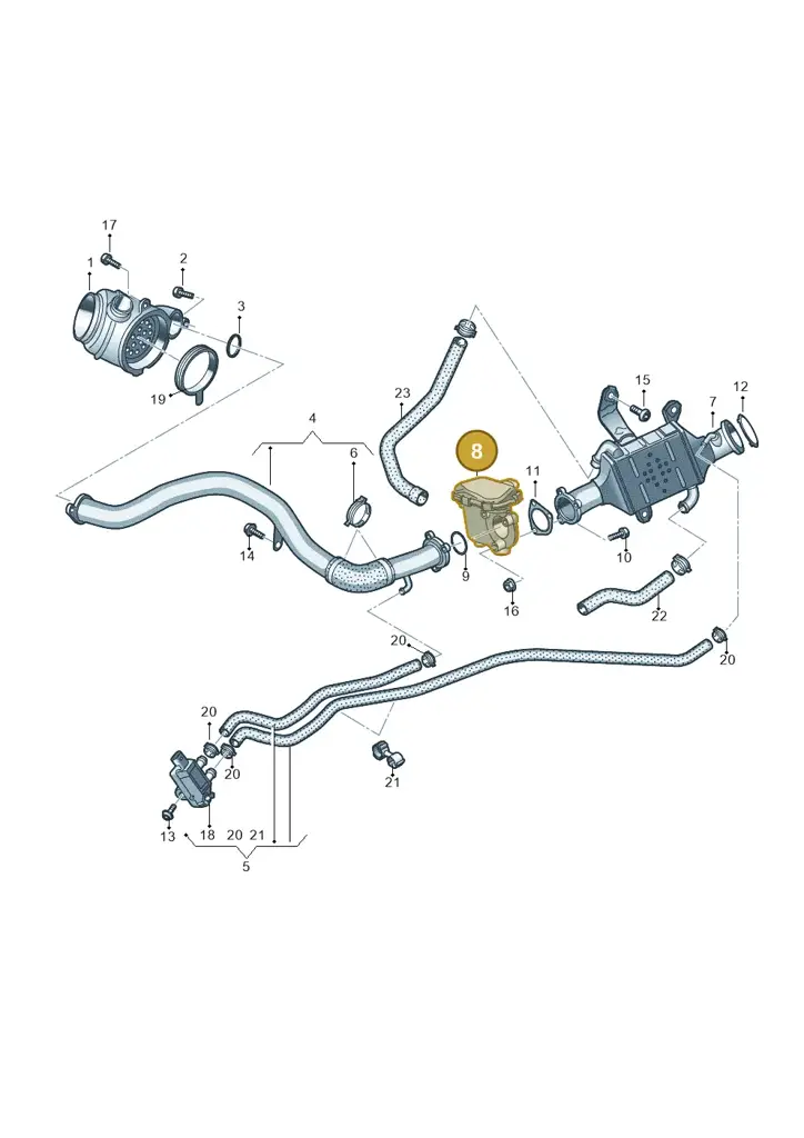 059131477M — Audi Q8 Quattro 3,0 (2018-) diagram 897131450, position 8