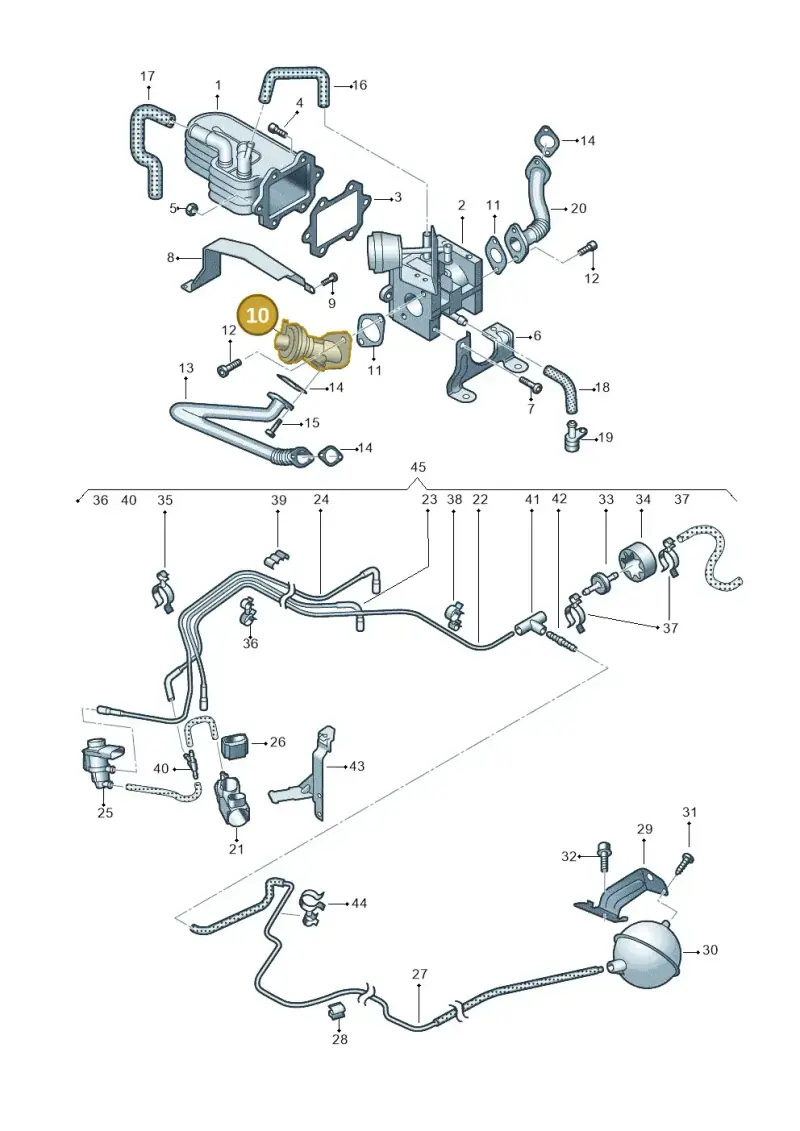 059131503H — Audi A8/S8/qu. lang    08> (2007-) diagram 291131050, position 10