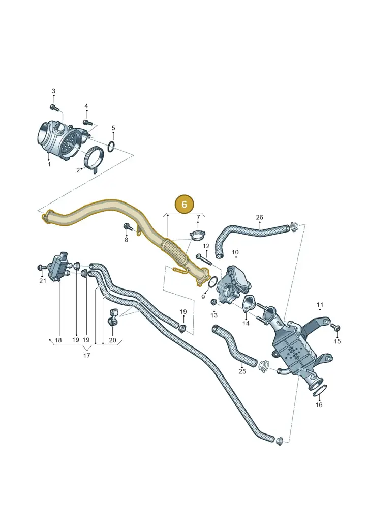 059131509J — Audi A6 2.0 (2018-) diagram 435131450, position 6