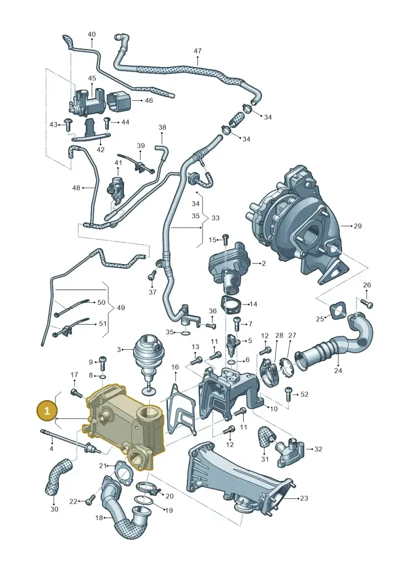 059131515FP — Audi A6 Av. qu. 3.0 (2012-2018) diagram 675131130, position 1