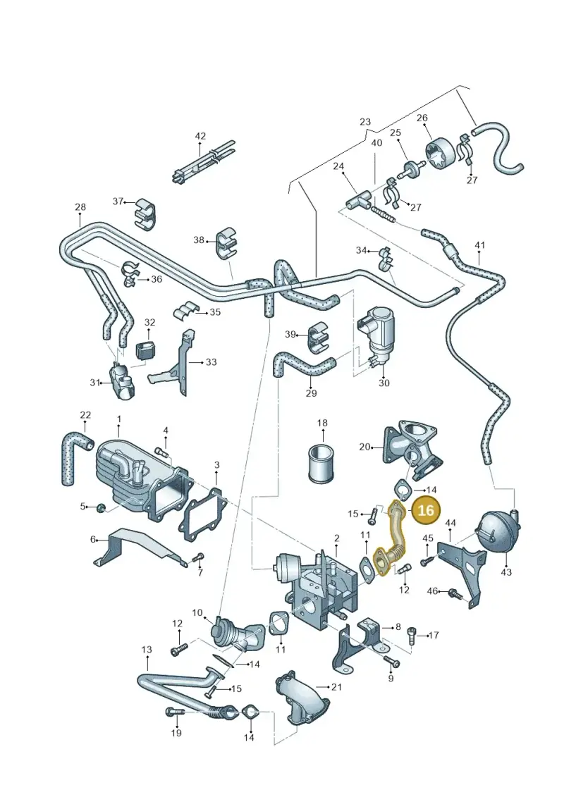 059131525AB — Audi Q7                07> (2006-) diagram 274131600, position 16