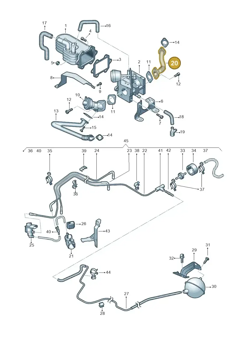 059131525AB — Audi A8/S8/qu. lang    08> (2007-) diagram 291131050, position 20