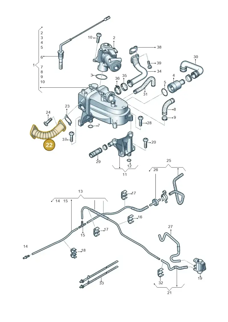059131525AL — Audi A4 Av. Allroad (2008-2016) diagram 620131650, position 22
