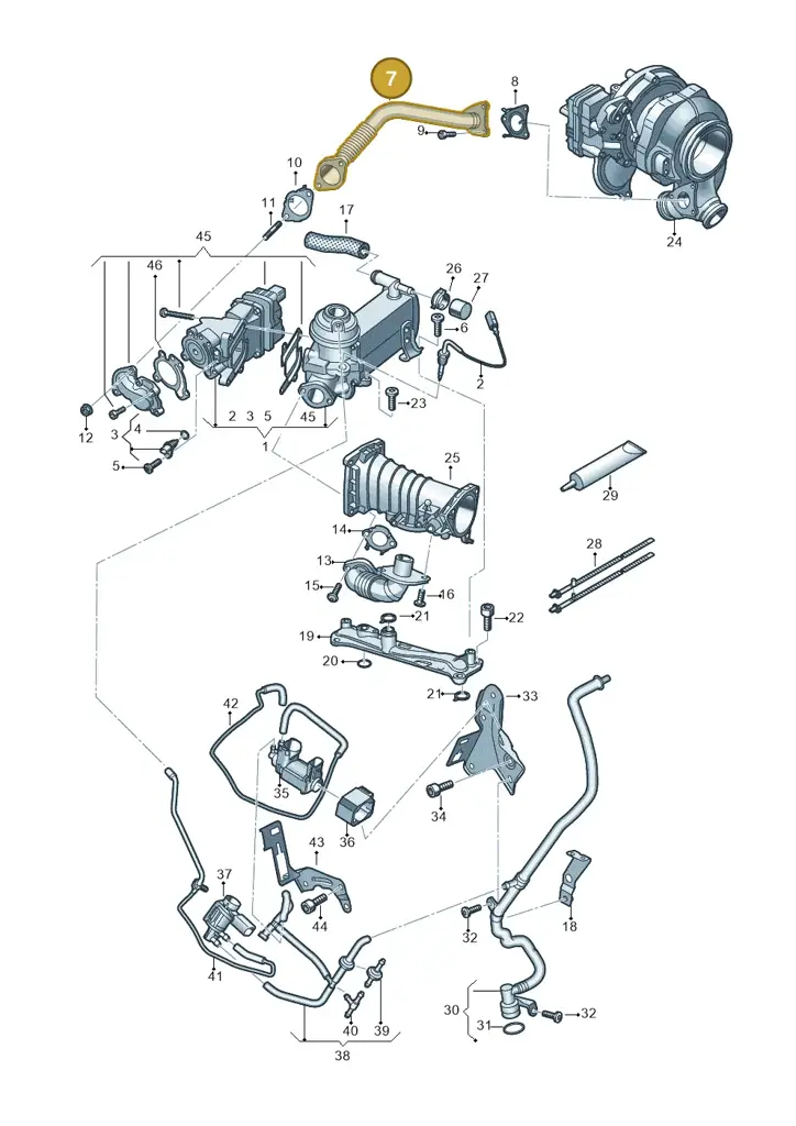 059131525FK — Audi Q8 Quattro 3,0 (2018-) diagram 429131200, position 7