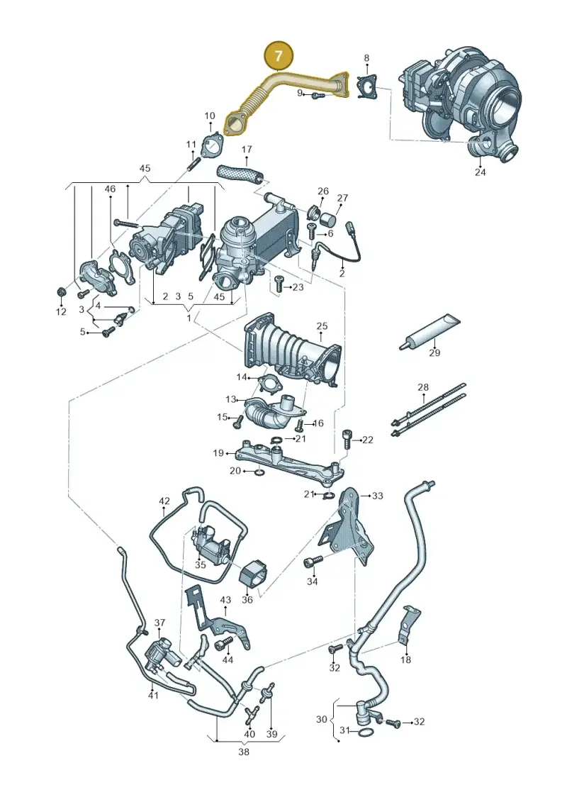 059131525FK — Audi Q8 Quattro 3,0 (2018-) diagram 429131200, position 7