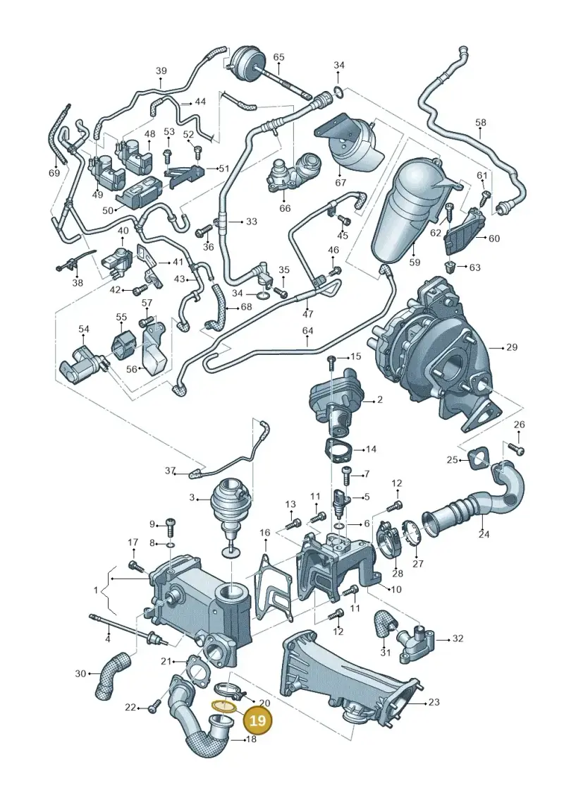 059131547R — Audi A7 Sportback (2014-2018) diagram 717131200, position 19