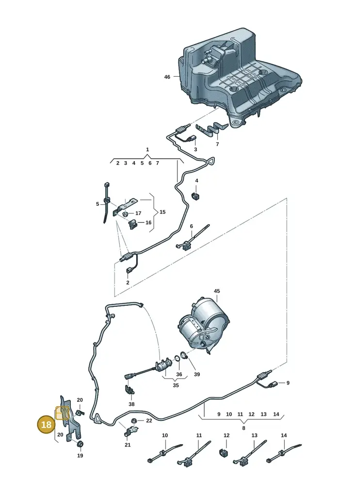 059131561H — Audi A5 Sportback (2016-2020) diagram 849201511, position 18