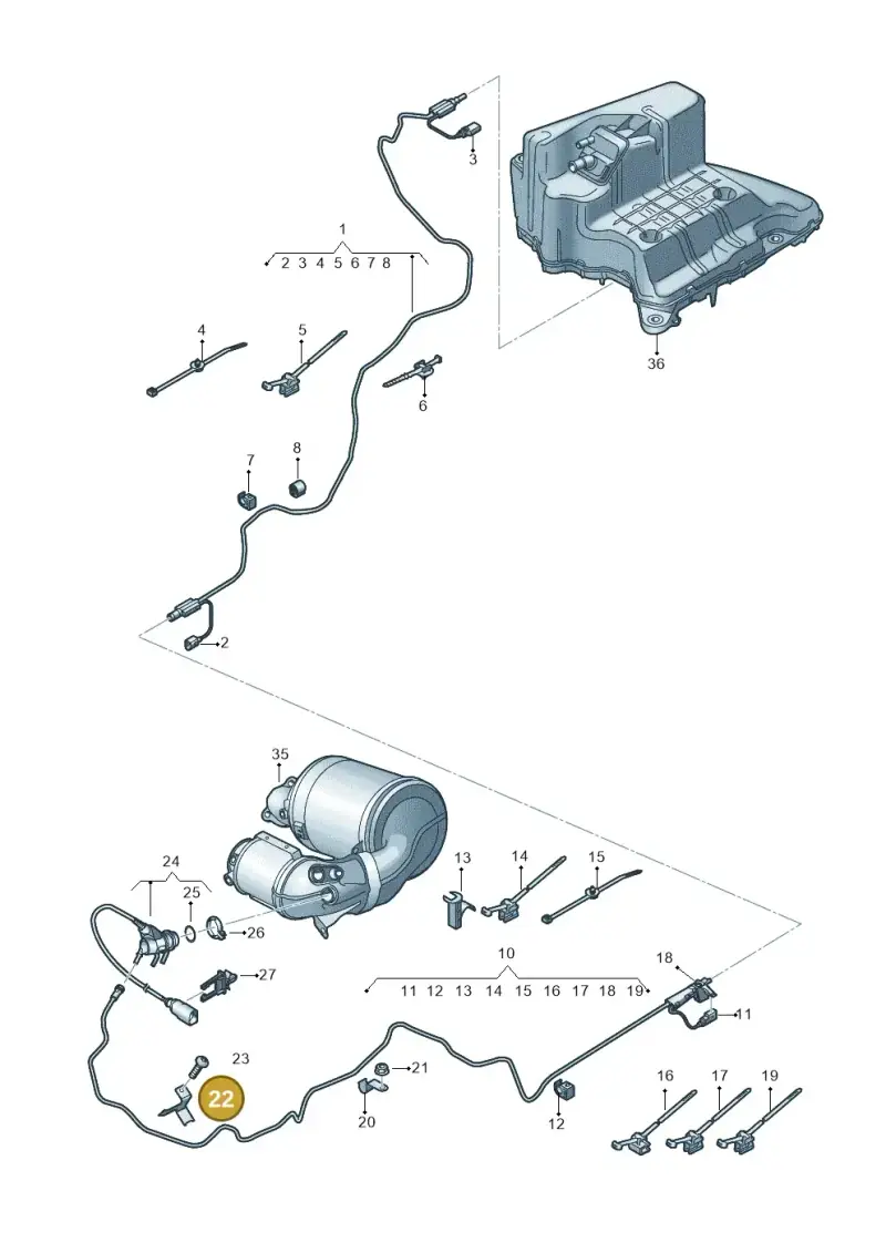059131653B — Audi A6 2.0 (2018-) diagram 430201072, position 22