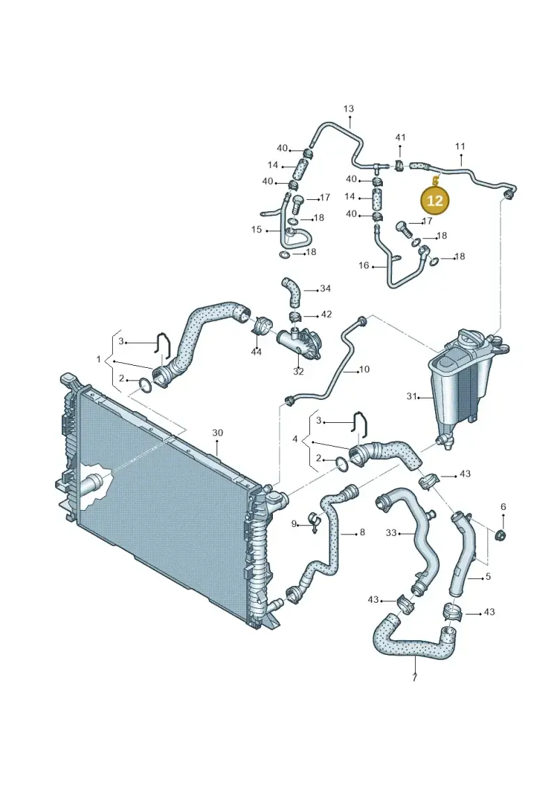 059131694H — Audi A4 Av. Allroad (2008-2016) diagram 620121400, position 12