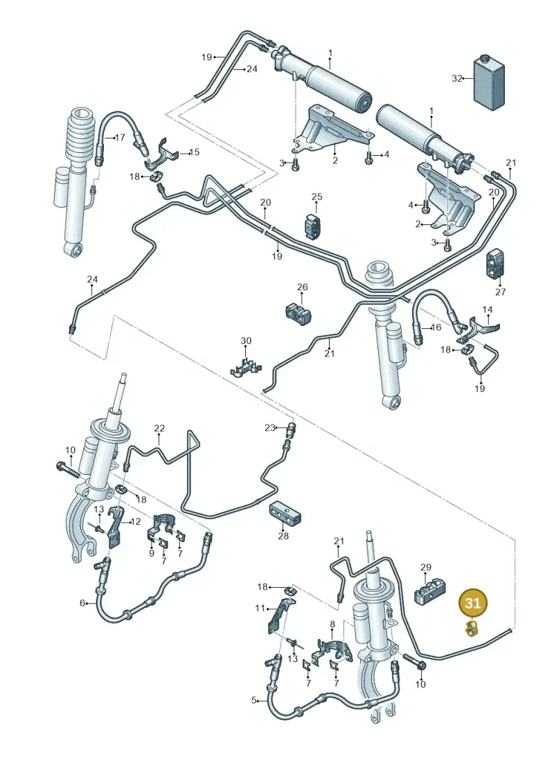 059131694N — Audi RS6 Avant (2013-2018) diagram 758616400, position 31