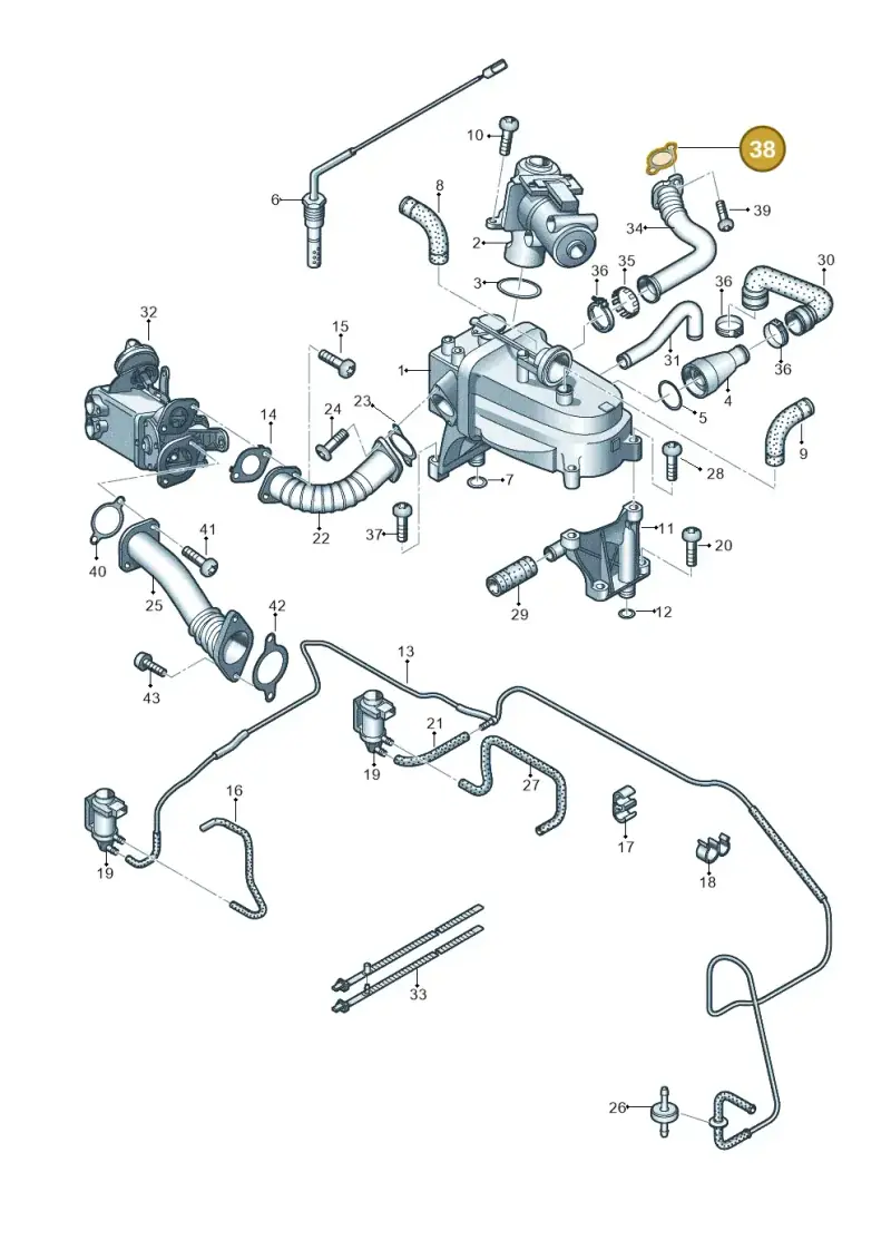 059131797G — Audi Q7 qu. 3.0 TDI (2009-2015) diagram 493131110, position 38