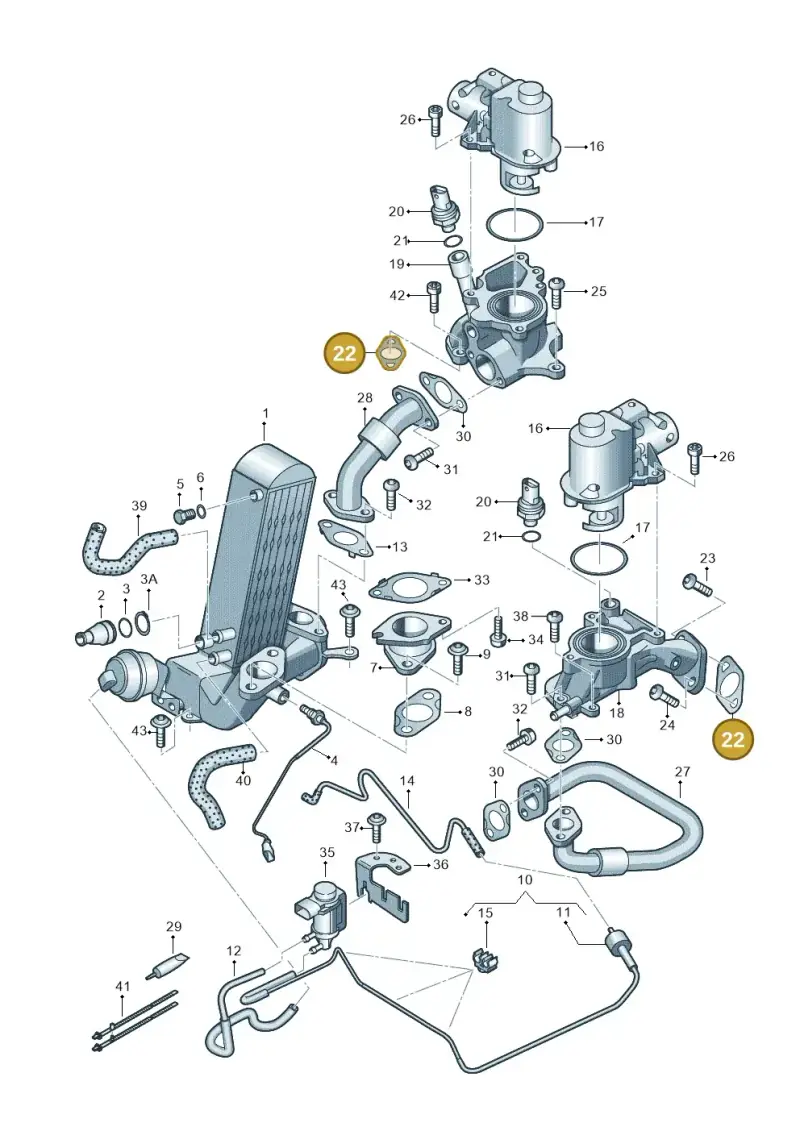 059131797G — Audi A8L qu. 3.0 TDI (2013-2018) diagram 675131120, position 22