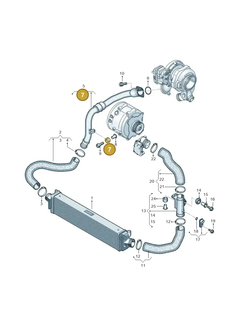 059131887B — Audi A6 2.0 (2018-) diagram 435145600, position 7