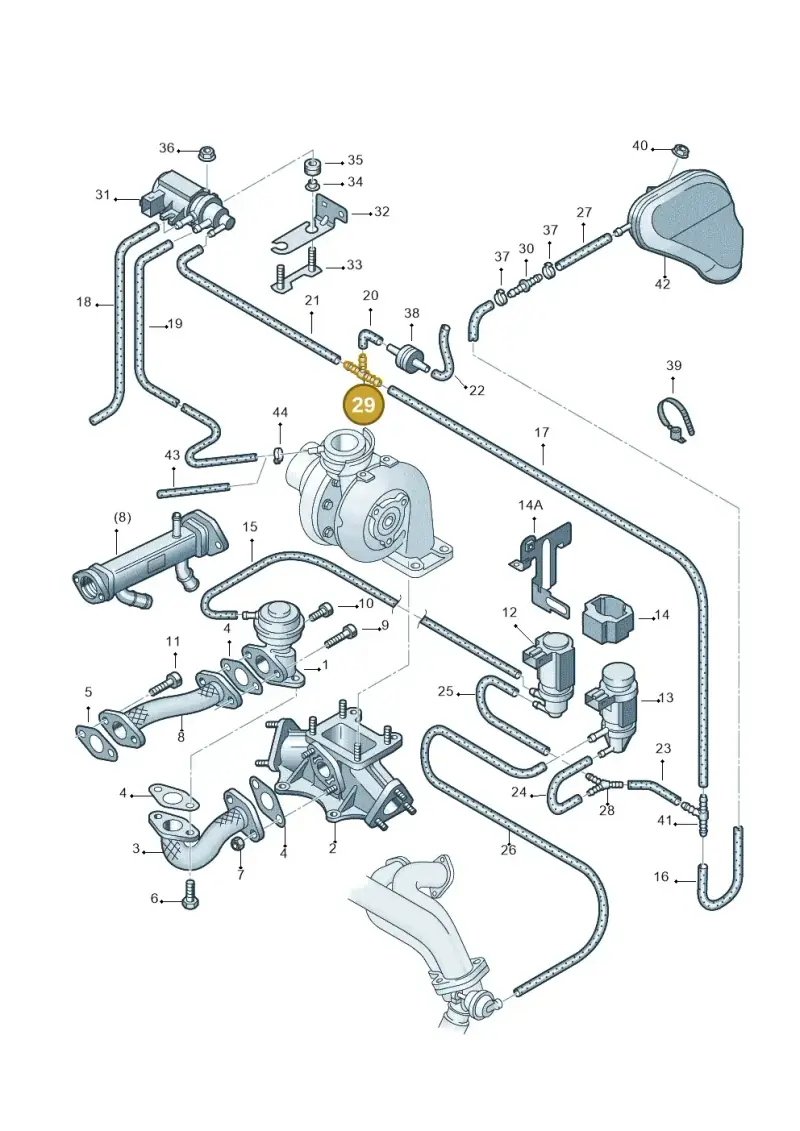 059133537 — Audi A4/S4/Av./qu.     05> (2005-) diagram 249131400, position 29