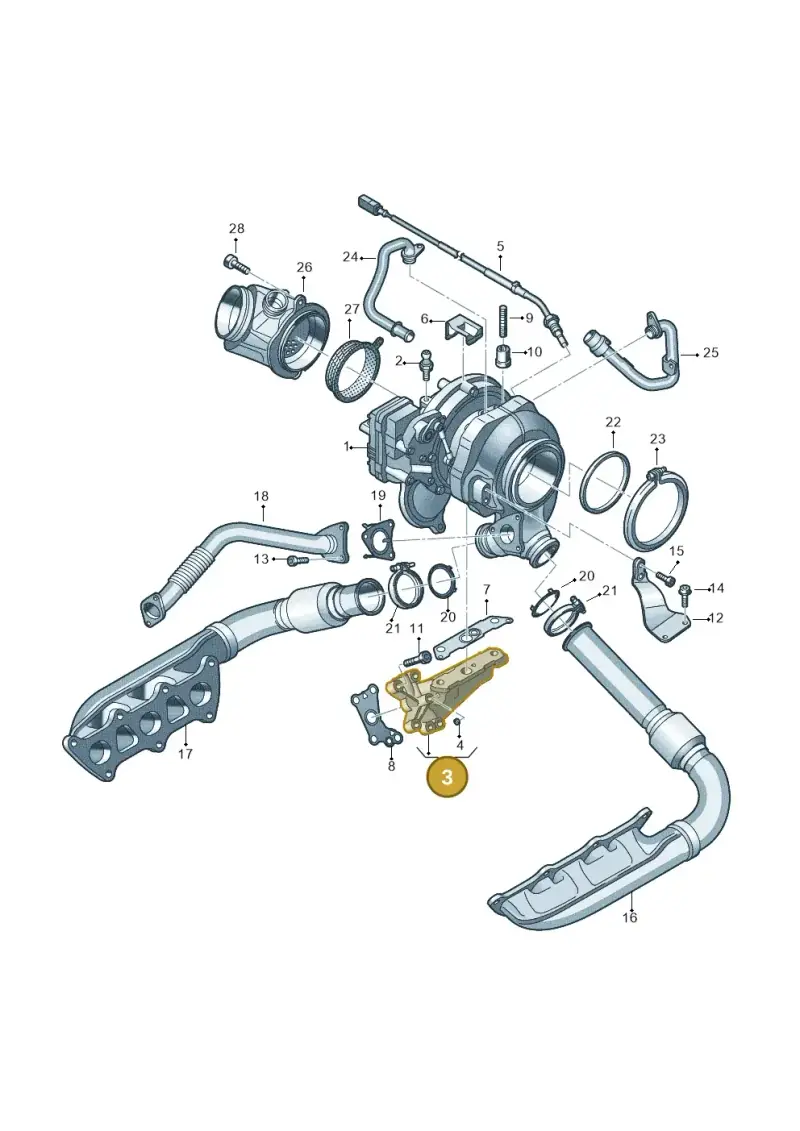 059145093M — Audi Q8 Quattro 3,0 (2018-) diagram 849145350, position 3