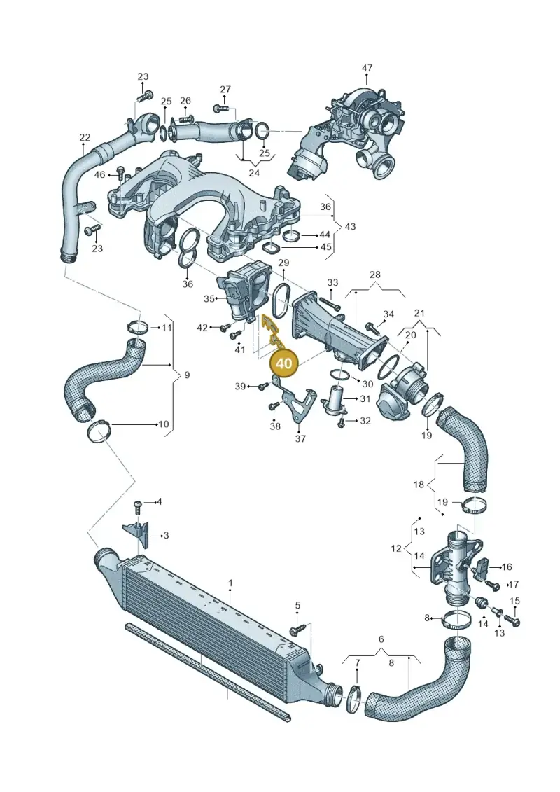 059145160Q — Audi A7 Sportback (2014-2018) diagram 717145050, position 40