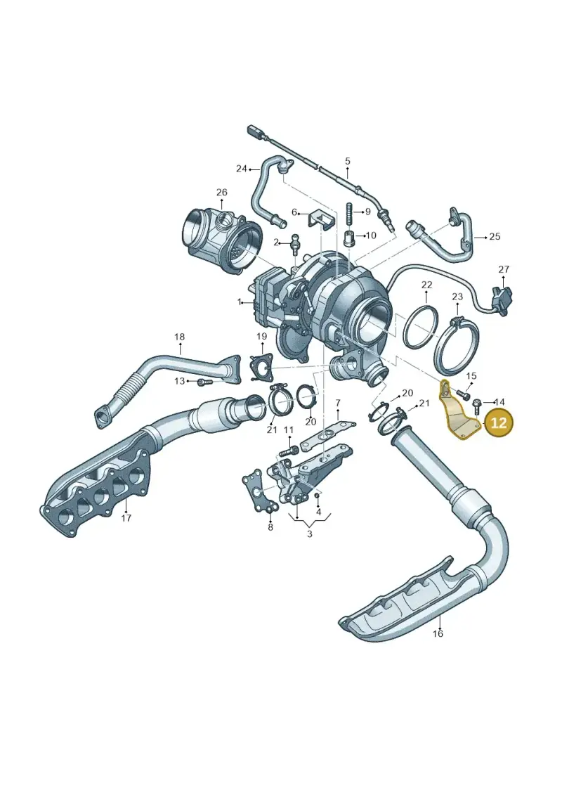 059145196H — Audi Q8 Quattro 3,0 (2018-) diagram 788145350, position 12
