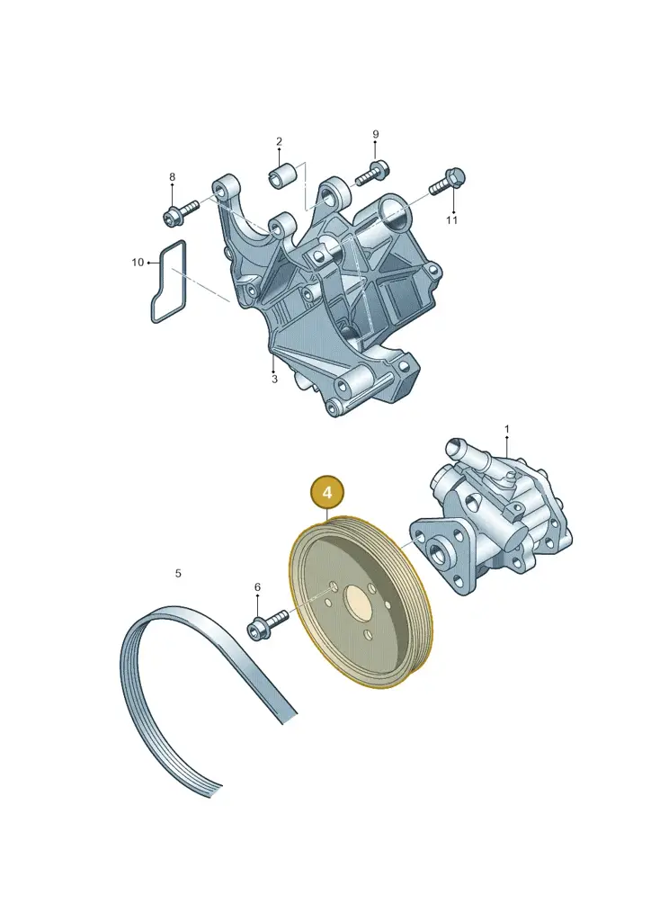 059145255J — Audi A8L qu. 3.0 TDI (2009-2014) diagram 291145750, position 4