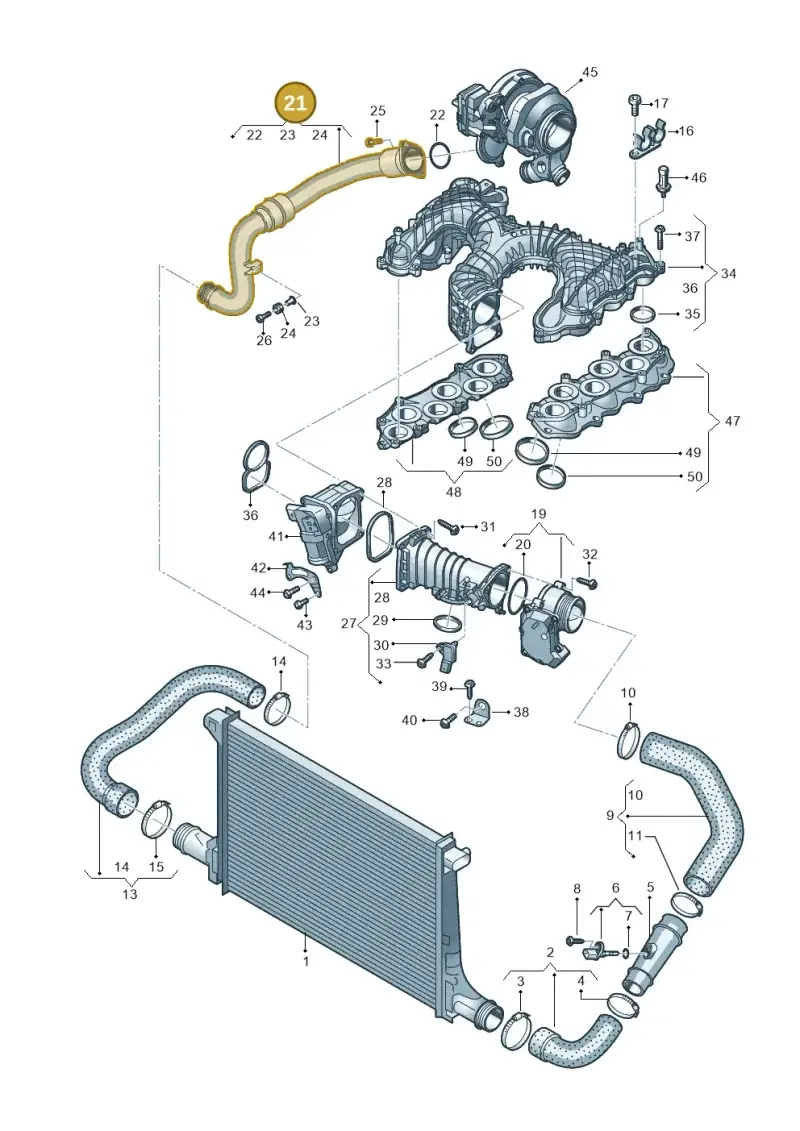 059145673DG — Audi Q7 qu. 3.0 TDI (2015-2019) diagram 859145500, position 21