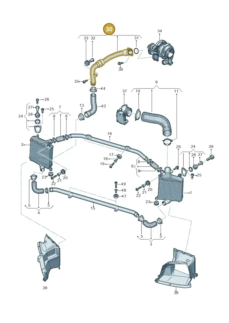 059145673DG — Audi Q7 qu. 3.0 TDI (2015-2019) diagram 859145600, position 30