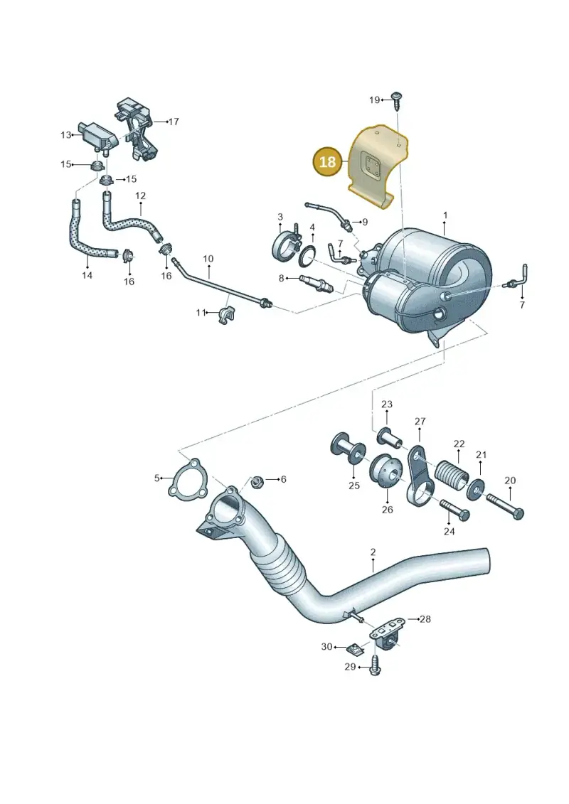 059145809H — Audi A6 2.0 (2018-) diagram 435253710, position 18