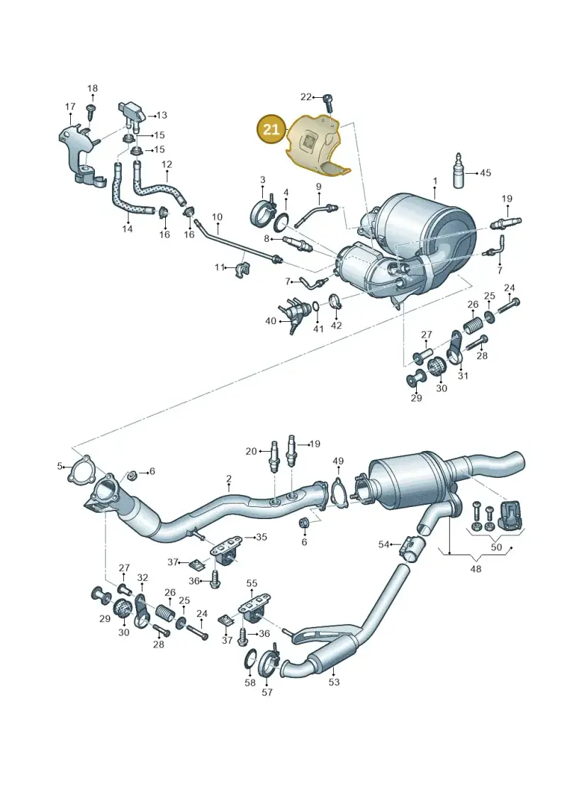 059145809H — Audi A6 2.0 (2018-) diagram 435253750, position 21