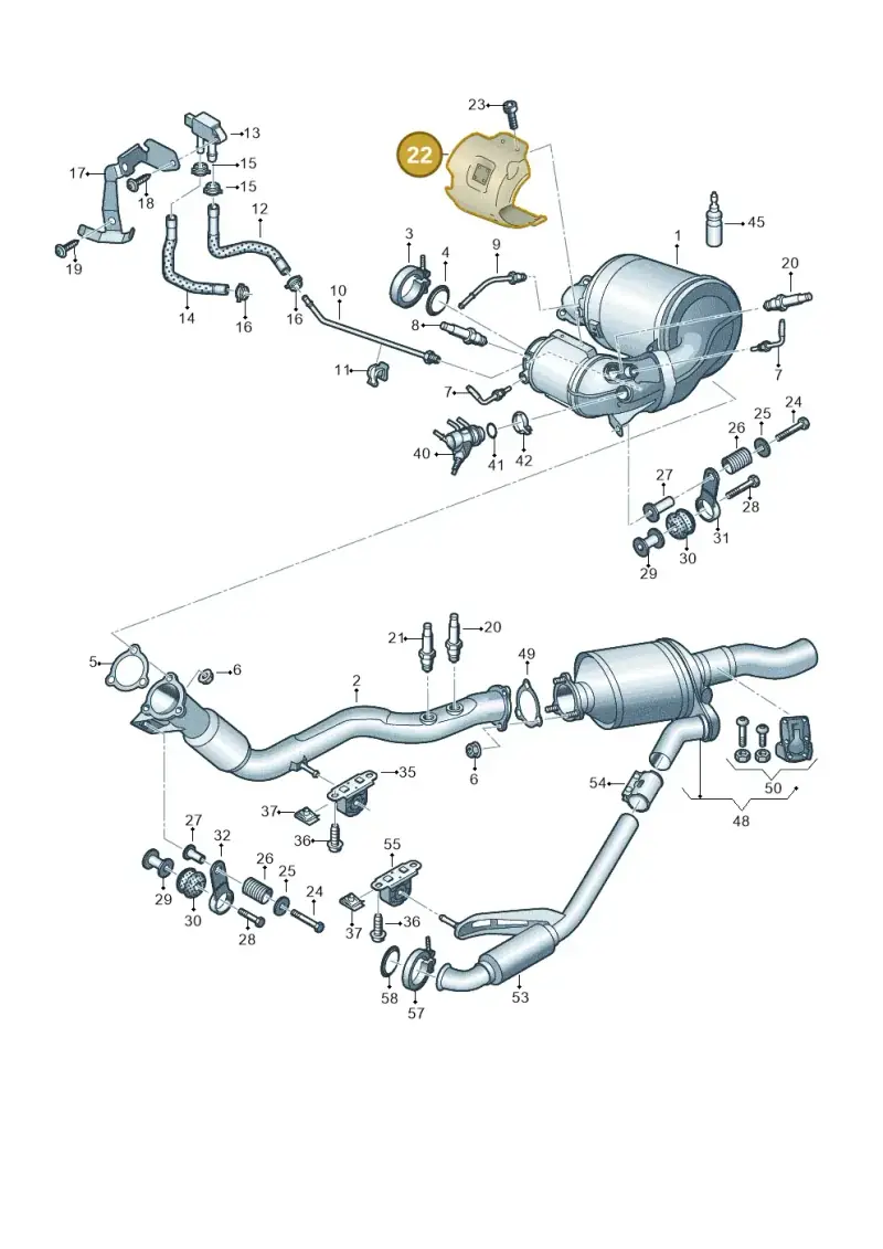 059145809H — Audi A8L (2017-2022) diagram 838253700, position 22